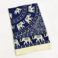 Compañeros de viaje Blue Voile Elephant Printed Scarf